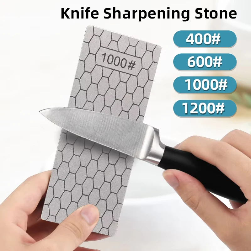 Diamond Sharpening Stone 400# 600# 1000# 1200# Ultra-Thin Honeycomb Whetstone Single-Sided Polished Plating Sharpening Tools Set