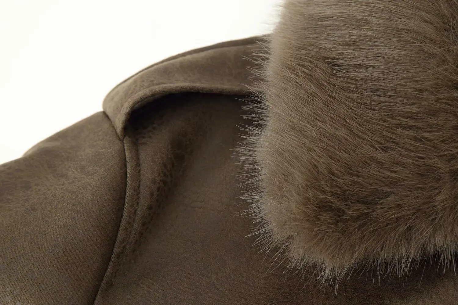 سترة بياقة من الفرو قابلة للفصل لعام 2025 أنيقة وعصرية بنمط جديد ملابس مكتبية مريحة ملابس خارجية مغرية متعددة الاستخدامات #4