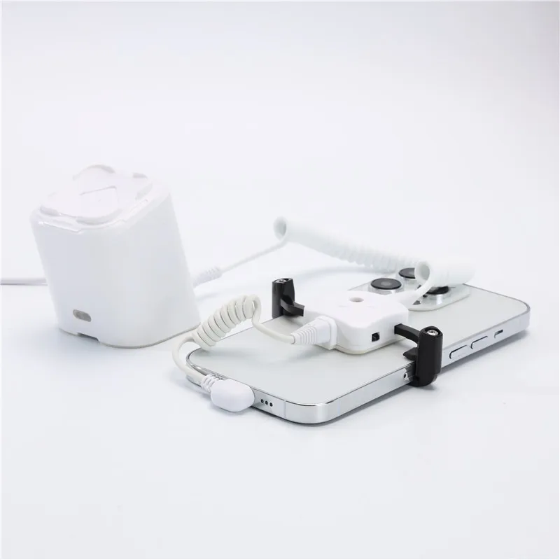 5 set/lot White color cylindrical cell phone anti-theft device