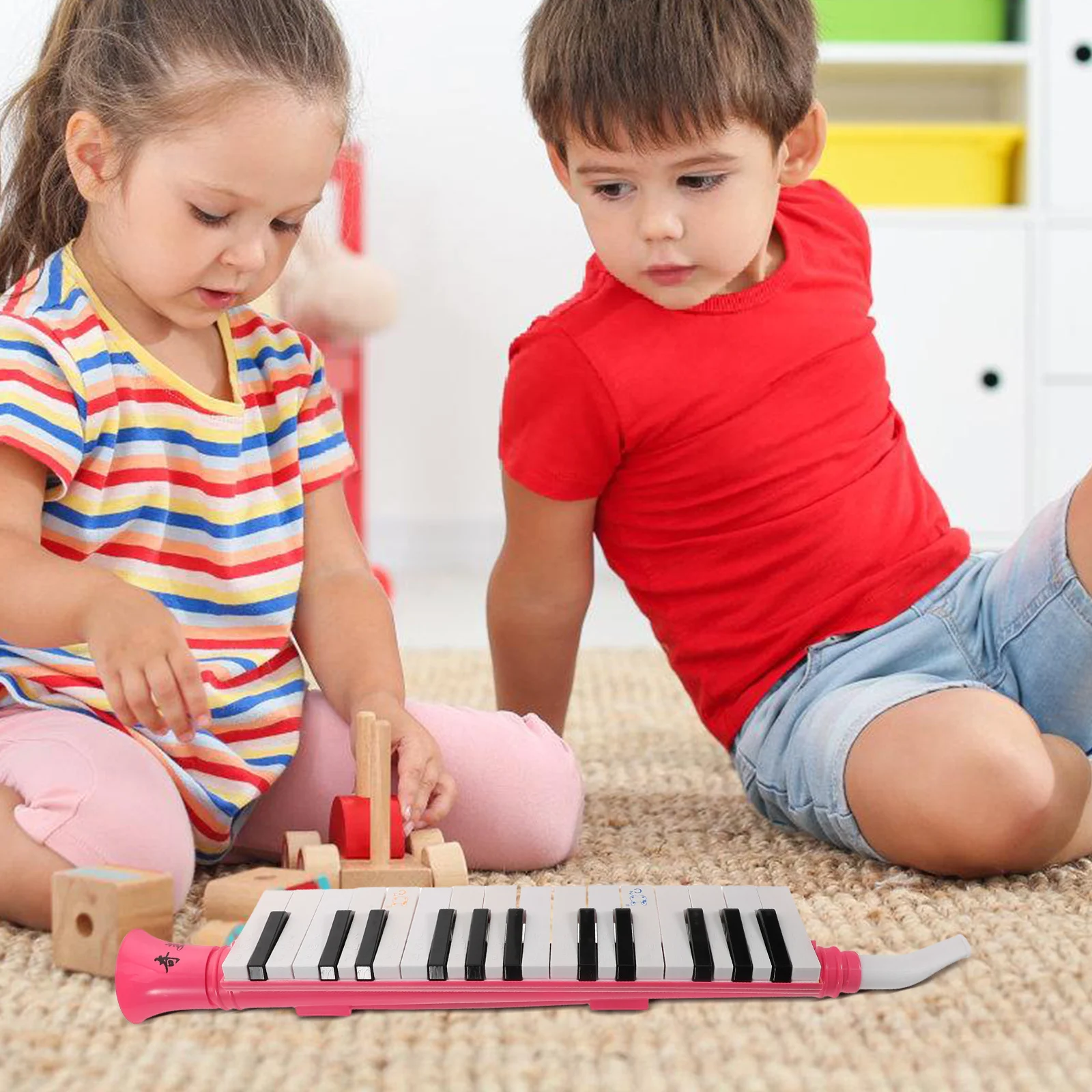 

27 Keys Piano Horn Mouth Organ Kids Beginners Educational Musical Instrument Wind Toy Student Child Music Learning Development