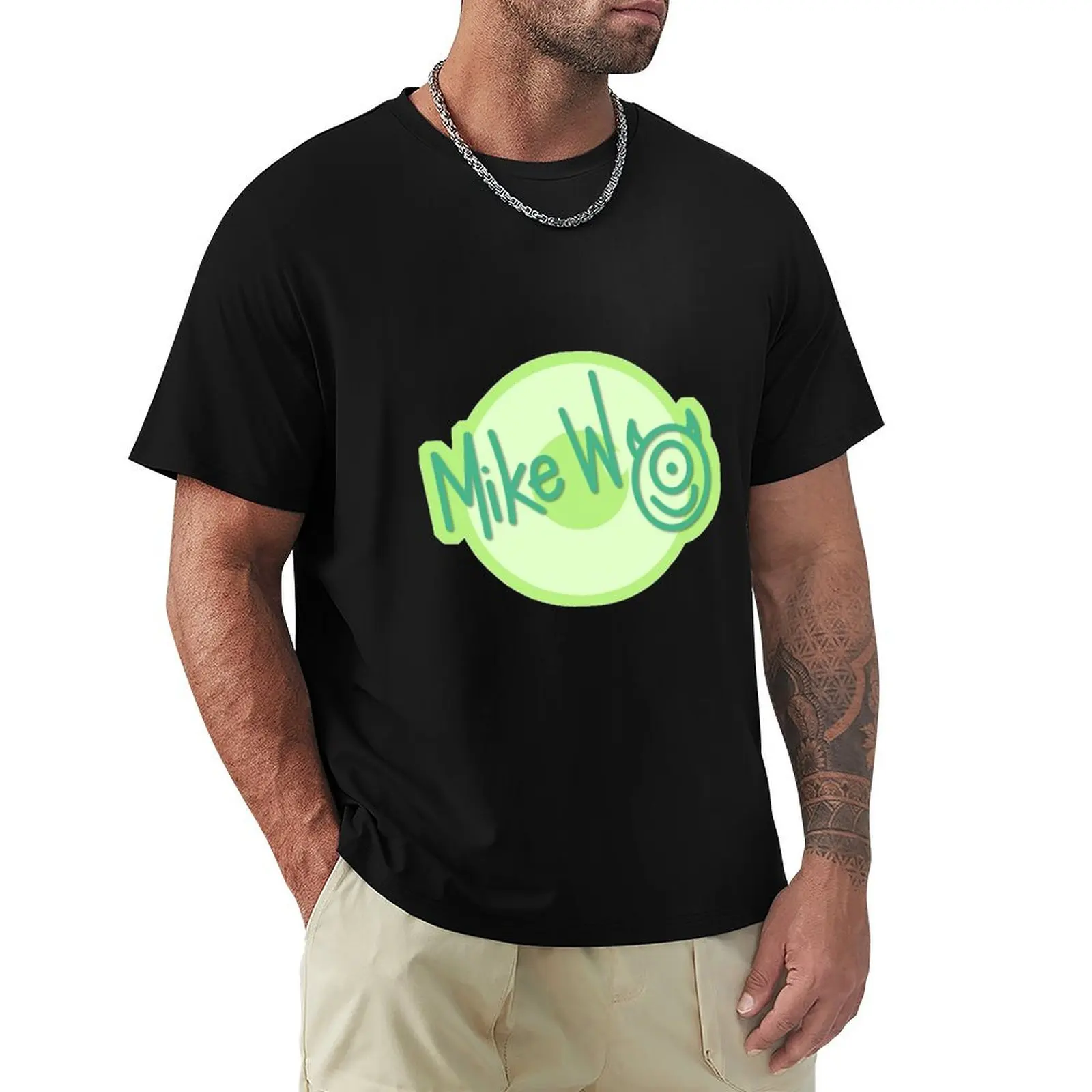 

Mike Symbol & Signature T-Shirt Clothing aesthetic clothes slim fit t shirts for men