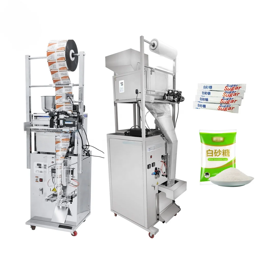 automatic 5g to 1kg small hotel sugar sachet stick bag packing machine packaging machine for sugar sachet