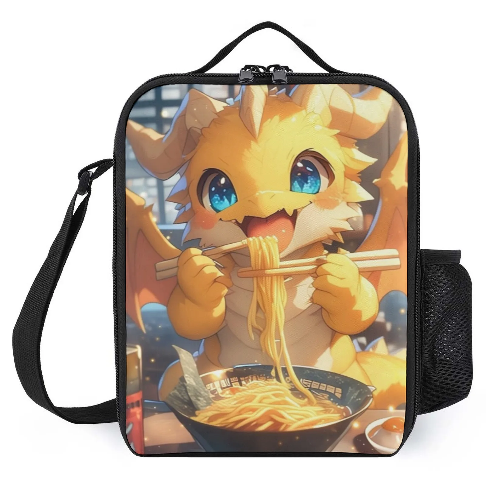 

Фэнтези Дракон Рамен Аниме Sac Isotherme A Repas Холодная сумка с принтом Сумка для обеда Термальные сумки для обеда Изоляционная сумка для ланча