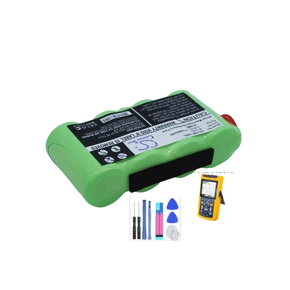 Survey,Test Battery 3000mAh B11483,BP120MH for Fluke 123, 123S ( Firmware Below V2),43 Power Quality Analyze,43B,Scopemeter 120
