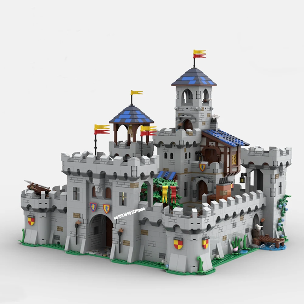 

MOC 4039PCS MOC European Medieval Street View Lion Knights Castle model DIY creative ideas Retro child Toy Gift building blocks