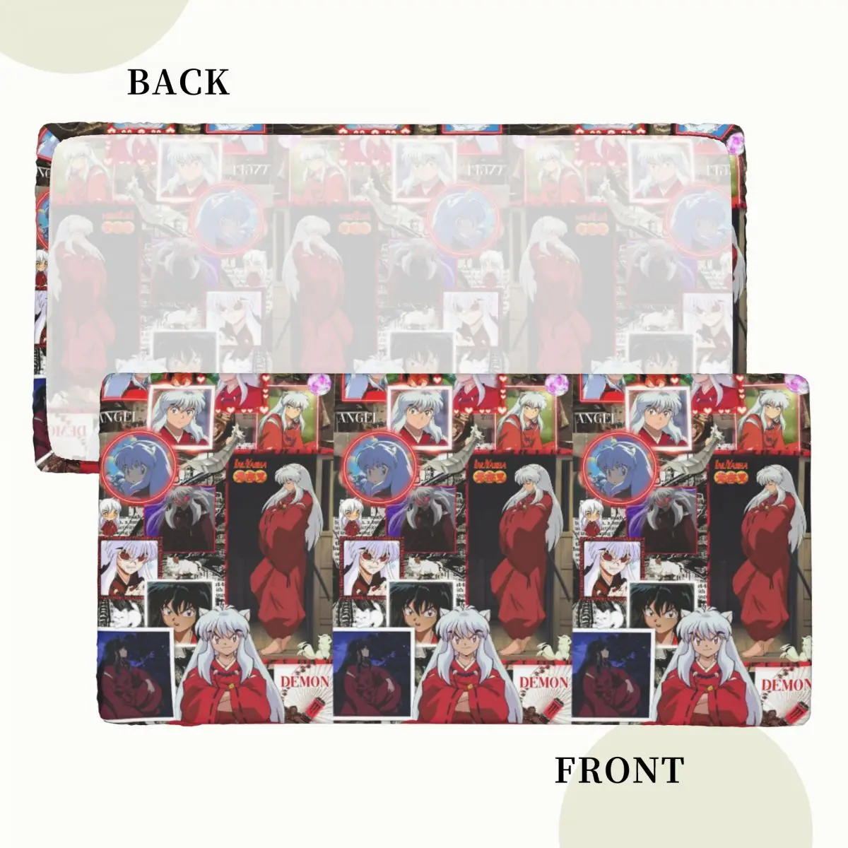 Manga Kimono Inuyasha Sesshomaru Custom Rectangular Tablecloth Waterproof Table Cover for Dining Events Table Cloth
