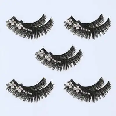 

Fake Lashes Diamond Rhinestone Eyelashes Lashes With Rhinestones For Women Performance Party Club Long False Lash