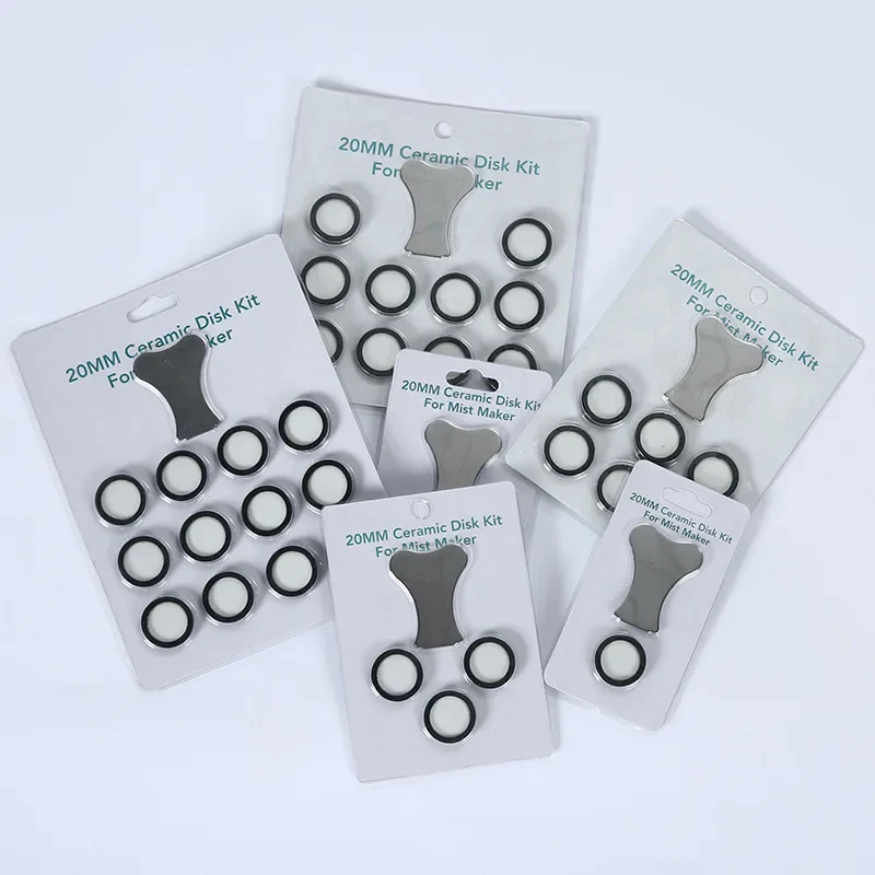 20mm Fogger ultradźwiękowy ceramiczny arkusz dyskowy Atomizer nawilżacz akcesoria zamienne zestawy dysków ceramicznych do maszyny do wytwarzania mgły