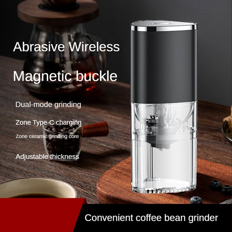 USB Coffee Grinder 155ML Professional Ceramic Grinding Core Coffee Beans-Mill Grinder Portable Electric Grinder