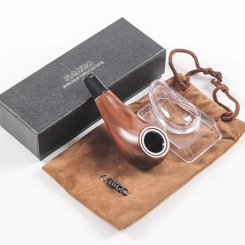 Mini Popular Pipes for Smoking Portable Creative Cigarette Mouthpiece Personal Smoke Pipe Cleanable Hookah Pipe Gadgets for Men