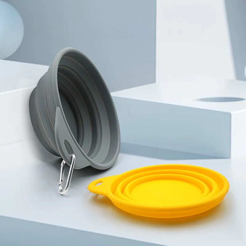 

Portable Silicone Pet Folding Bowl Food Basin Outdoor Drinking Water Feeder Pet Supplies