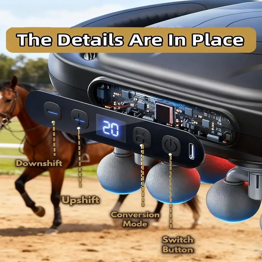 

High-Frequency Vibration 8-Head Massager Multifunctional Usage Ultra-Quiet Operation Waist Massager Durable Fast Recovery