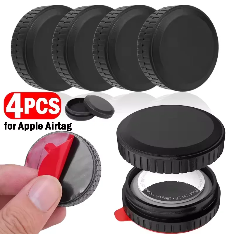 1-5PCS For Apple Airtag Case Waterproof GPS Tracker Holder Adhesive Sticker Airtags Holder Anti-Lost Hidden Mount for Car Bike