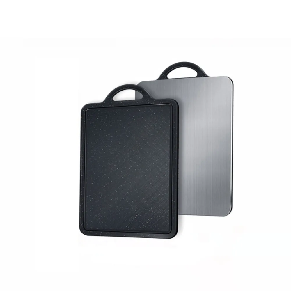 

304 Stainless Steel and PP Double-sided Cutting Board Anti-cracking Non-slip Chopping Block Anti-mold Small Noise Chopping Board
