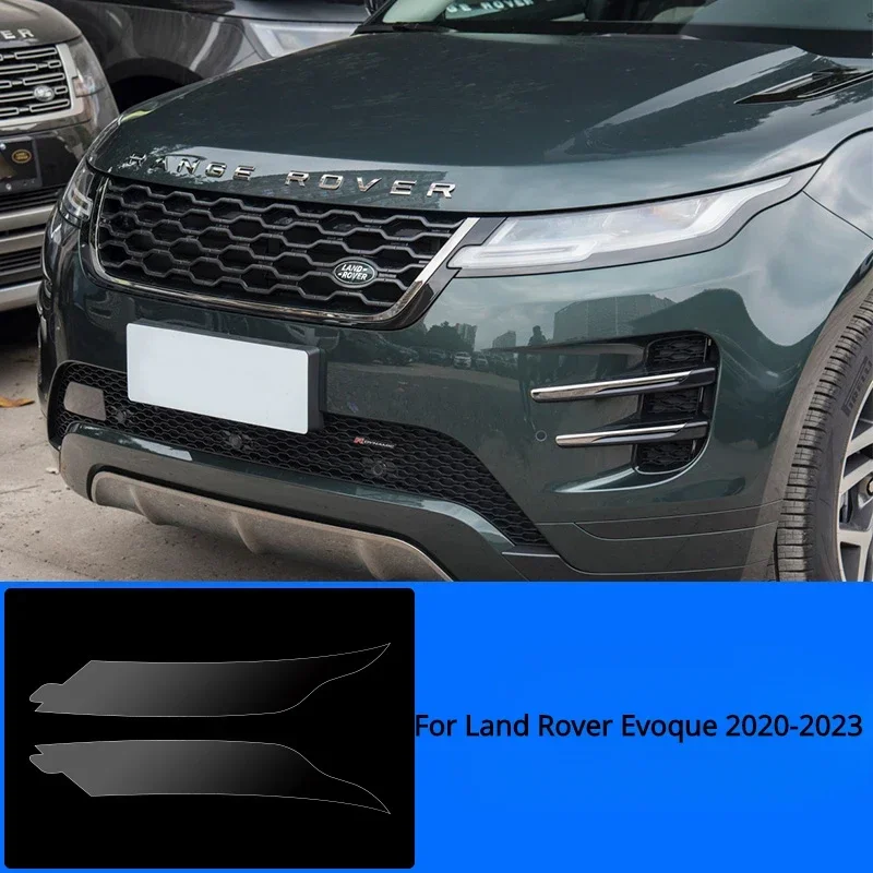 

For Land Rover Evoque 2023-2015 Car Headlight Protective Film Headlamp Restoration Transparent Black TPU PPF Sticker Accessories