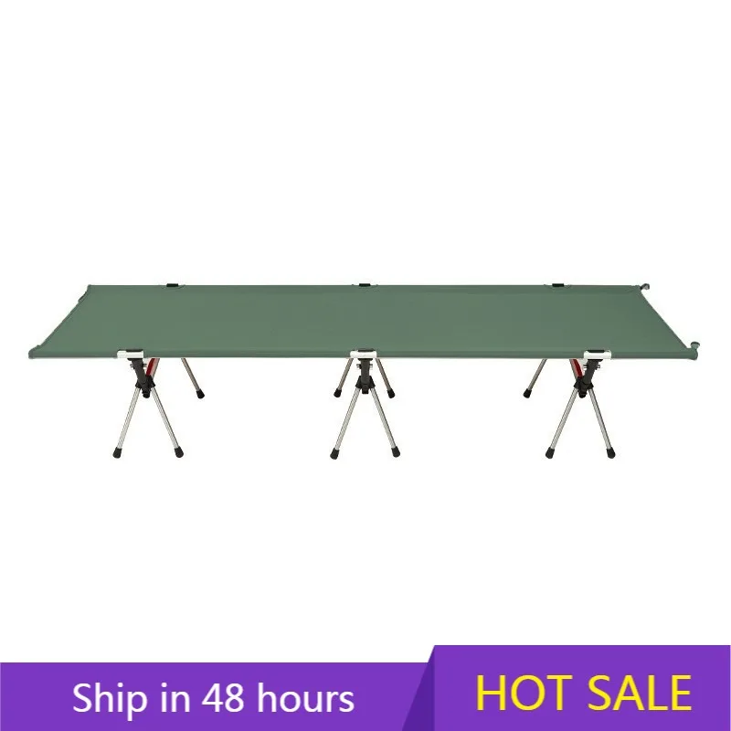 

POWER LEAP Wholesale Collapsible 7075 Aluminum Alloy Lightweight Portable Folding Camping Bed 600D Oxford Modern Design Single P