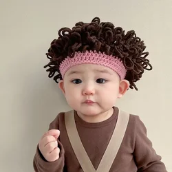 Baby Photo Wig New Children's Photo Wig Explosion Wig Cute Short Curly Fan Head Baby Girls Winter Hat for Kids