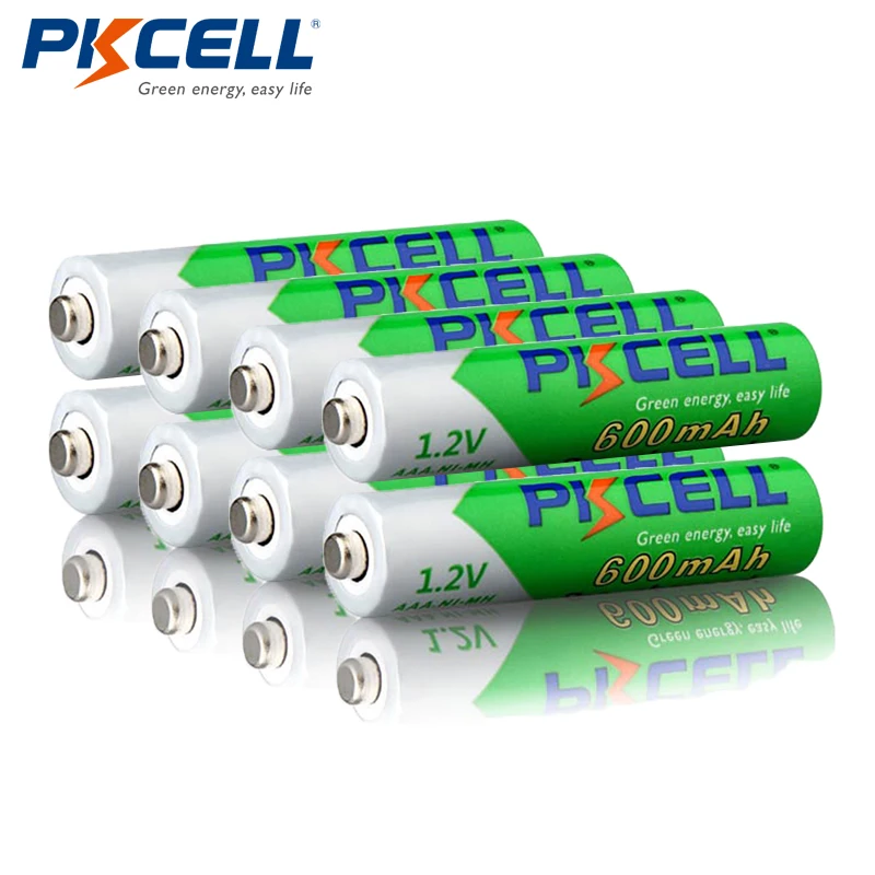 

24Pcs*PKCELL AAA Pre-charged Battery 1.2V NIMH 600mAh Low Self-discharged Ni-MH aaa Rechargeable Batteries With Cycles 1200times