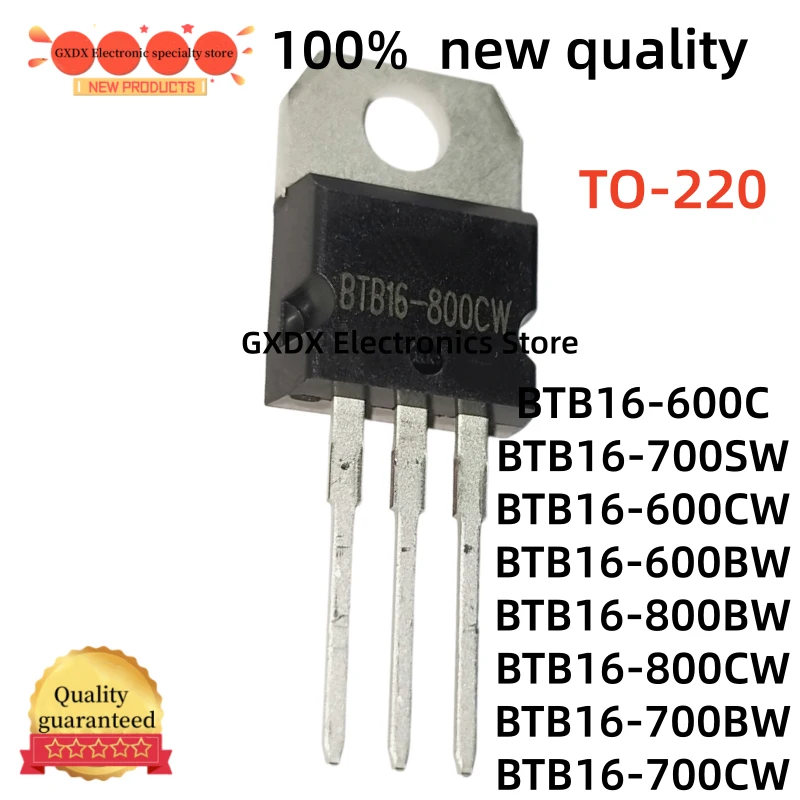 10-20-30Uds new BTB16-600BW BTB16-600CW BTB16-700BW BTB16-600C BTB16-700CW BTB16-800CW BTB16-800BW BTB16-700SW TO-220 in Stock