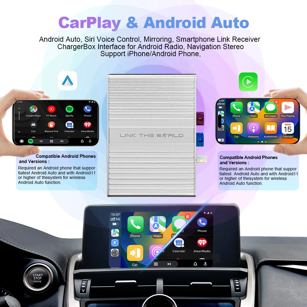 New Model Decoder Retrofit Kit for Lexus 16LXSI CT 2014-2020 NX 2015-2017 RC 2015-2018 OEM Carplay Android Auto