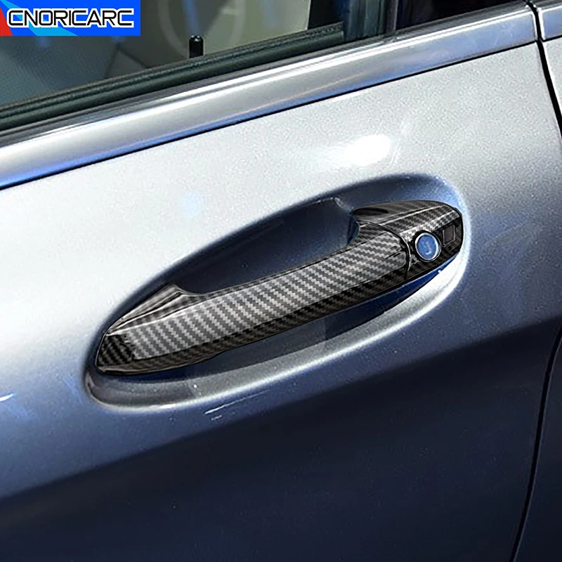

Exterior Door Handle Panel Cover Carbon Fiber Pattern Decoration Trim For Mercedes Benz GLA X156 2015-2019 Car Accessory Decals