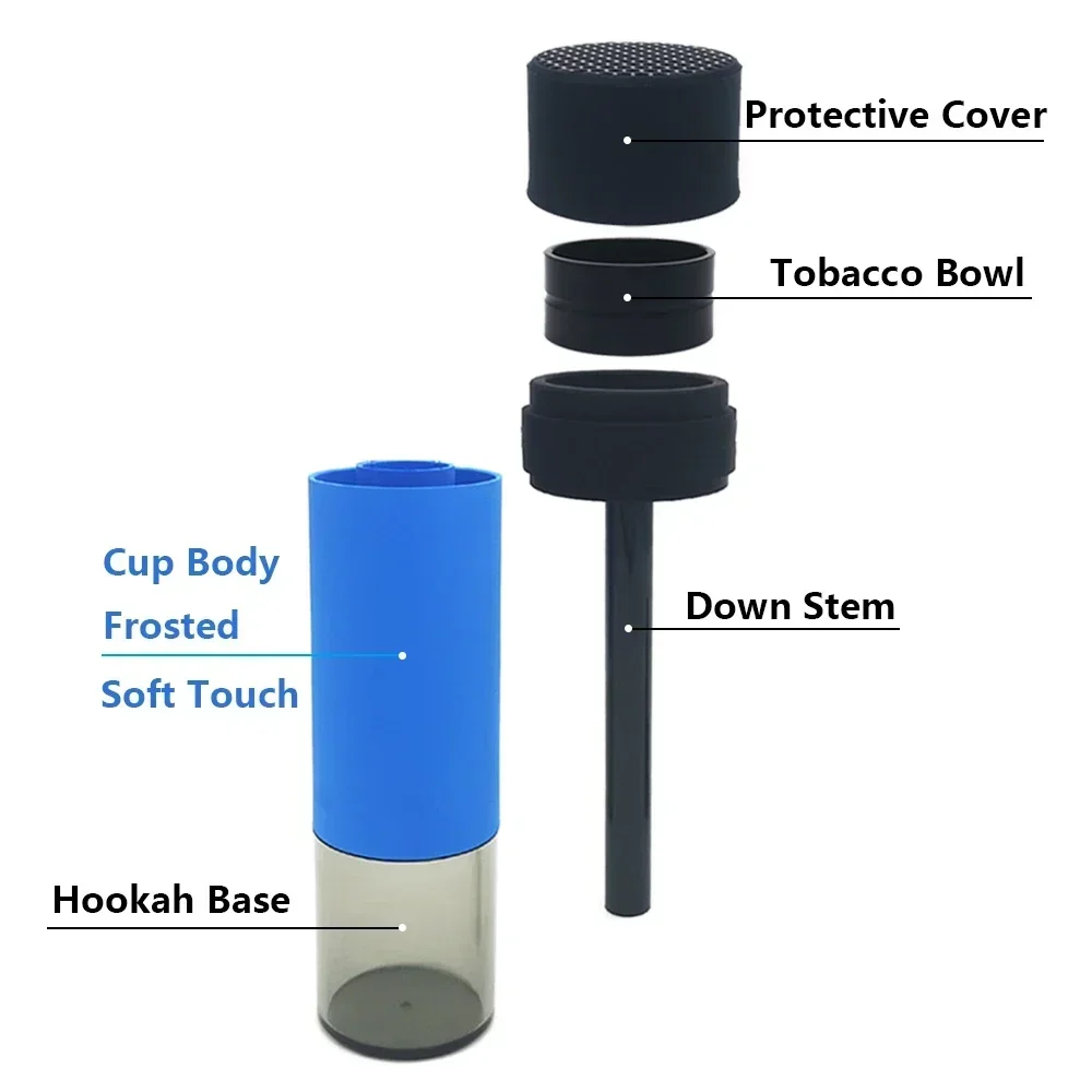 Arabic Hookah Cup Detachable Portable Fashionable Hookah Holder Household and Car Mounted Hookah Cup  Indoor Outdoor snuff bottl