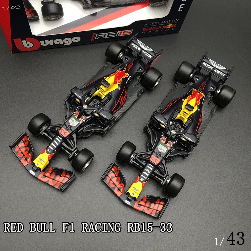 Burago 1:43 Red Bull Racing RB15 33 #   modelo de fundição modelo de carro simulação decoração de carro coleção brinquedo de presente