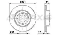 

For AE0639 ten brake disc mirror air CIVIC 1.4 for a0639