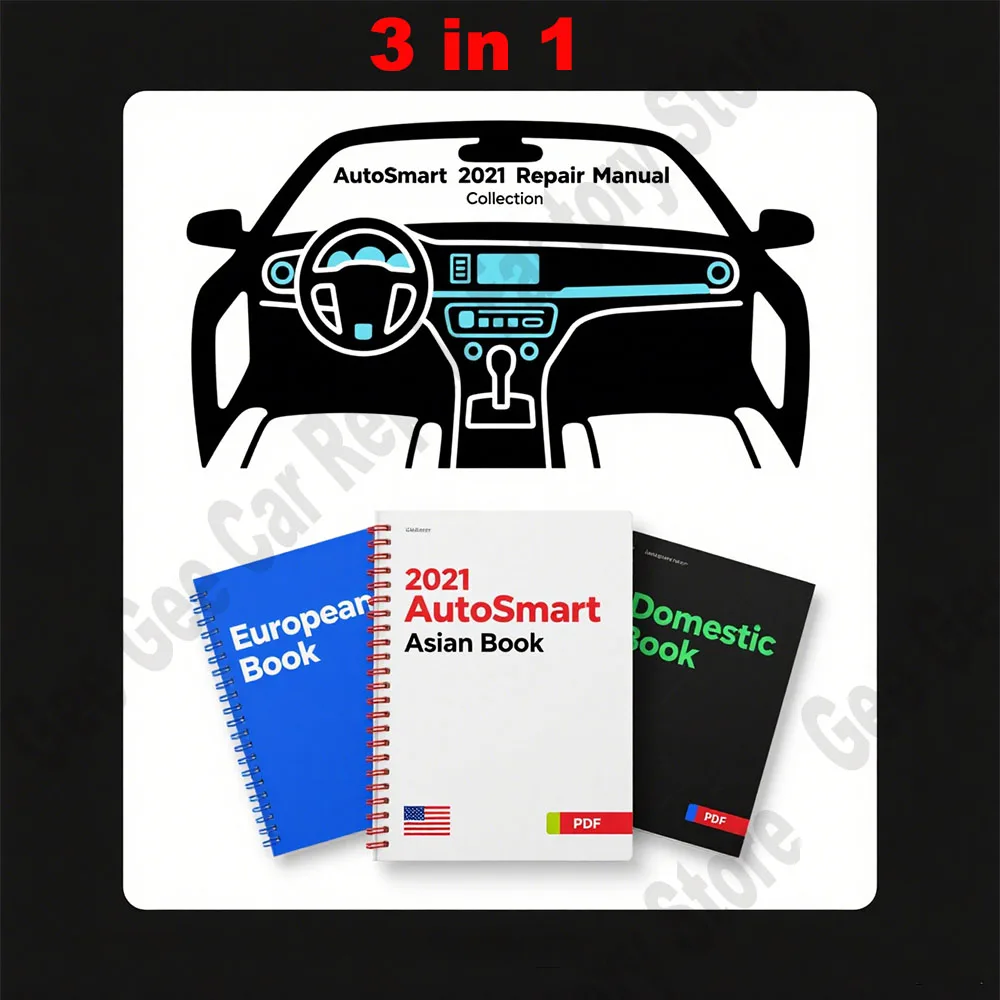 Newest 2021 AutoSmart EBook 3Set obd2 Car Maintenance Tools - Asian, European & Domestic EBook 3Set - By Michael Hyde LockSmith