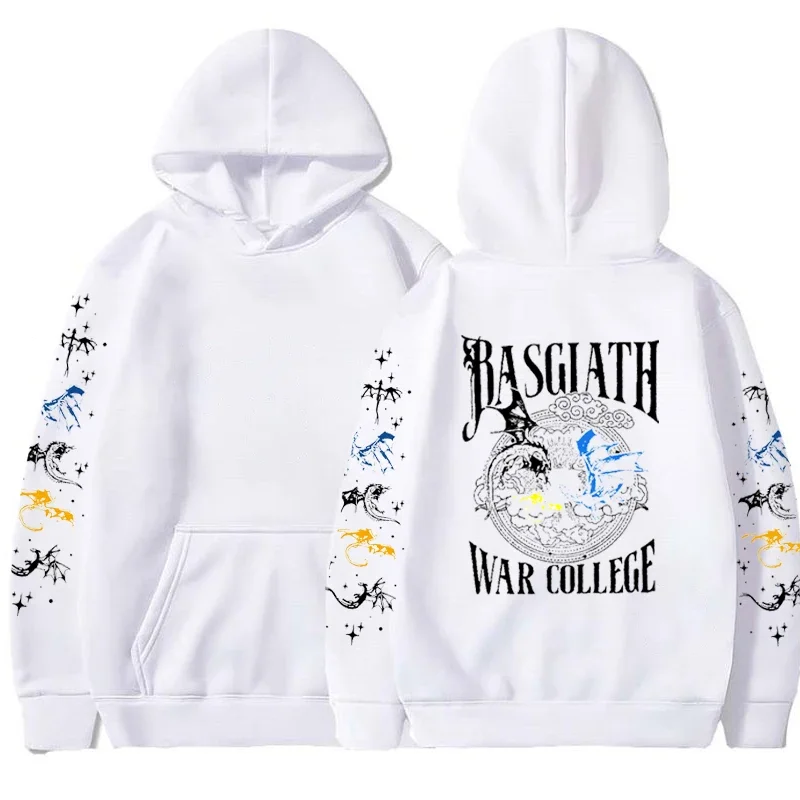 

Fall/Winter Basgiath War Academy Hoodie Fourth Winged Dragon Rider Sweatshirt Gift for Book Lover Unisex Harajuku Hip Hop Street