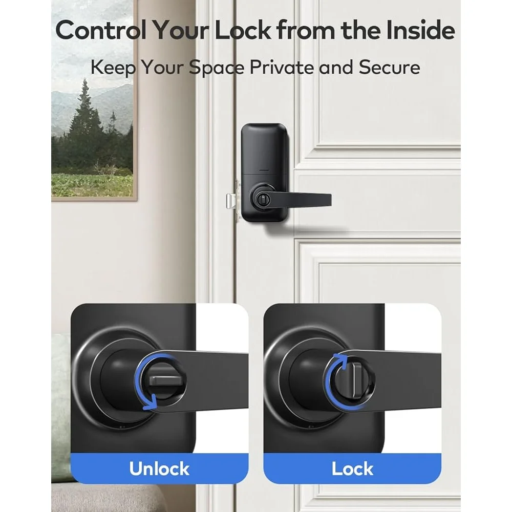 Keyless Entry Door Lock Electronic Deadbolt Keypad with Anti-Peeping Auto Lock Passage Mode 20 User Codes Weather Resistant