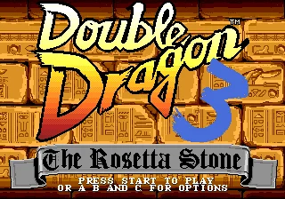بطاقة الألعاب Double Dragon 3 16bit MD لمحرك Sega Mega لـ Genesis