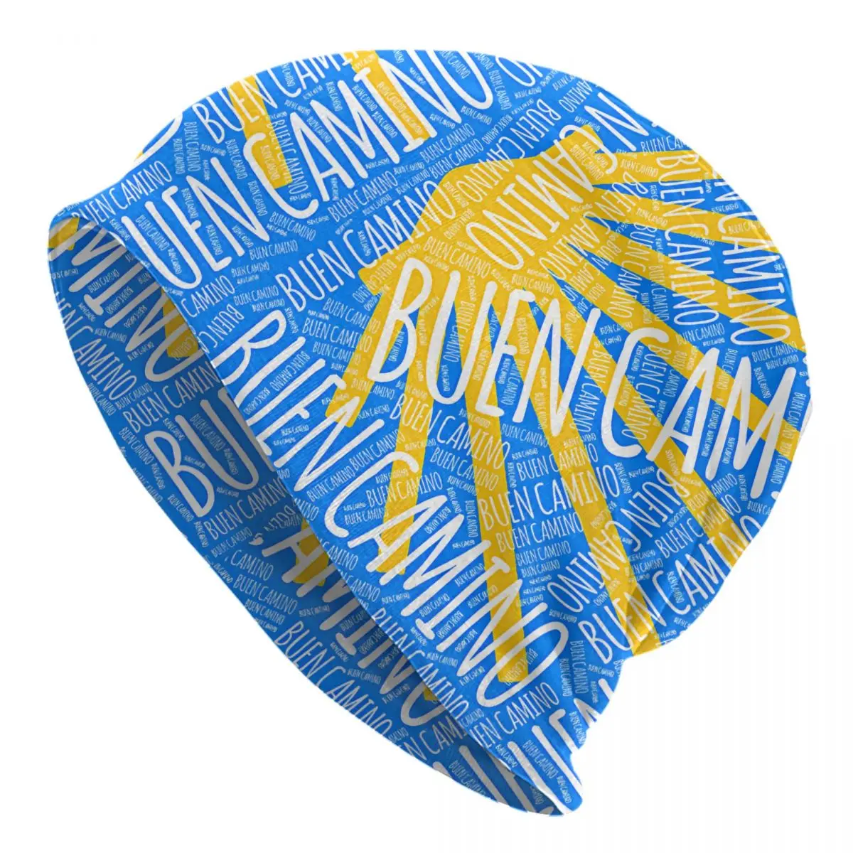 Personalizado Compostela Peregrino Shell Bonnet Hat Knit Hats Hip Hop Unisex Adulto España Invierno Cálido Skullies Gorros Gorras