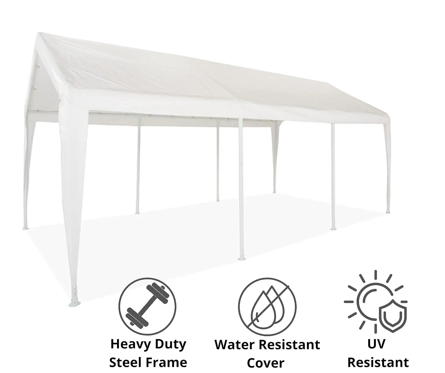 Canopy 11'x20' Portable Garage Fully Enclosed All Season Carport Canopy, Customized
