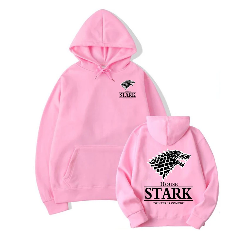 2025ハウス・スターク メンズ プリント パーカー ヒップホップ ストリートウェア カジュアル ファッション 春秋 ファッション フード付きパーカー