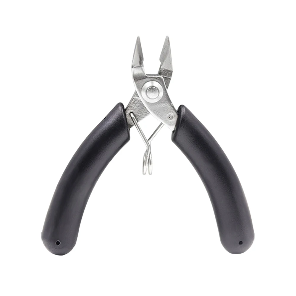 Bent Nose Forceps Diagonal Pliers Portable Spring Design Stainless Steel Head Easy To Operate High Quality Steel