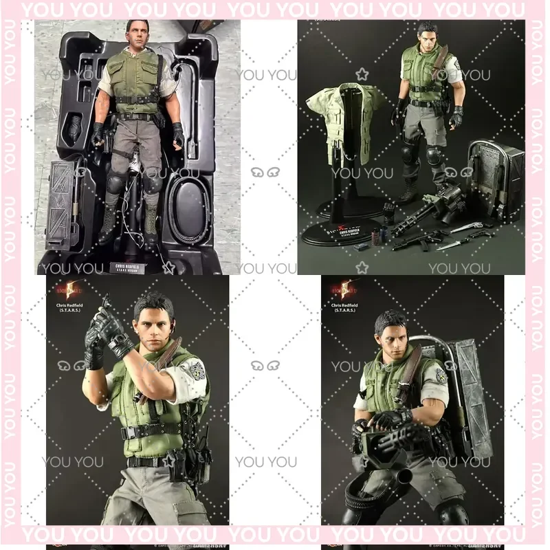 

12-inch Chris Redfield 1/6 Scale Action Figure Model Toy for Resident Evil Spot S.T.A.R.S 2.0 Collectible Ornament Gift