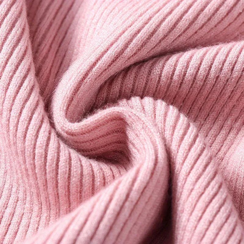 Casual Soft Polo-neck Jumper New Autumn Winter Women Knitted Turtleneck Sweater Fashion Slim Elasticity Solid Ribbed Pullovers image 6