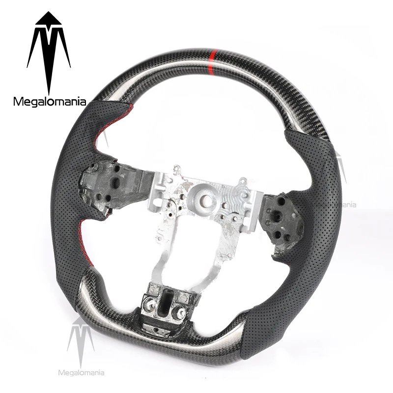

For Mitsubishi LANCER EVO 9 10 Carbon Fiber LED Steering Wheel