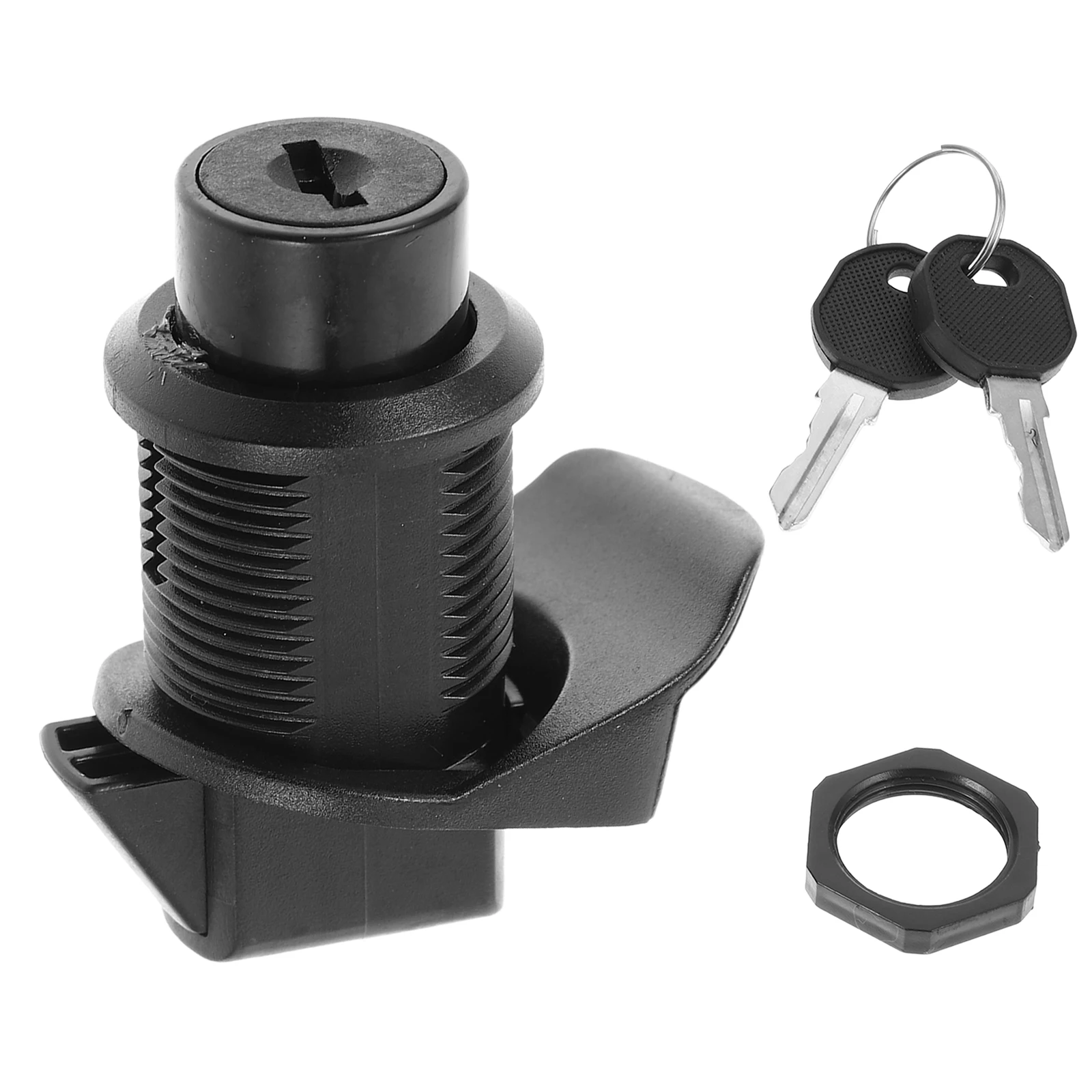 

Cylinder Secure Files Drawers Cabinet Mailbox Cam Rv Door Locks Keys Spring Push Lock Plastic Bump RV Yacht Self Resetting