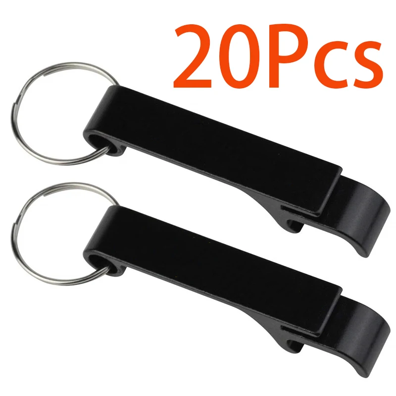 

20Pcs Key Chain Beer Bottle Opener Portable Small Size Key Ring Can Opener for Celebration Party Travel Camping and Home