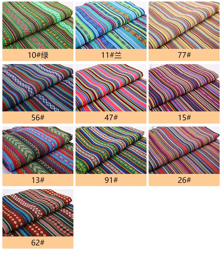 Teramila Baumwoll-Leinen-Stoff im Ethno-Stil für Hotel- und Bar-Tischdecken, Kissen, Sofabezüge, Textil-Patchwork, Vorhänge und Dekorationsmaterialien – Detail 35