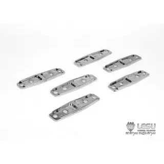 RC 1/14 6 pcs Metal  8*8 6*6 Chassis Rail Assembly Connector for Tamiya Hydraulic Excavator Loader Dump Truck Tripper DIY Parts