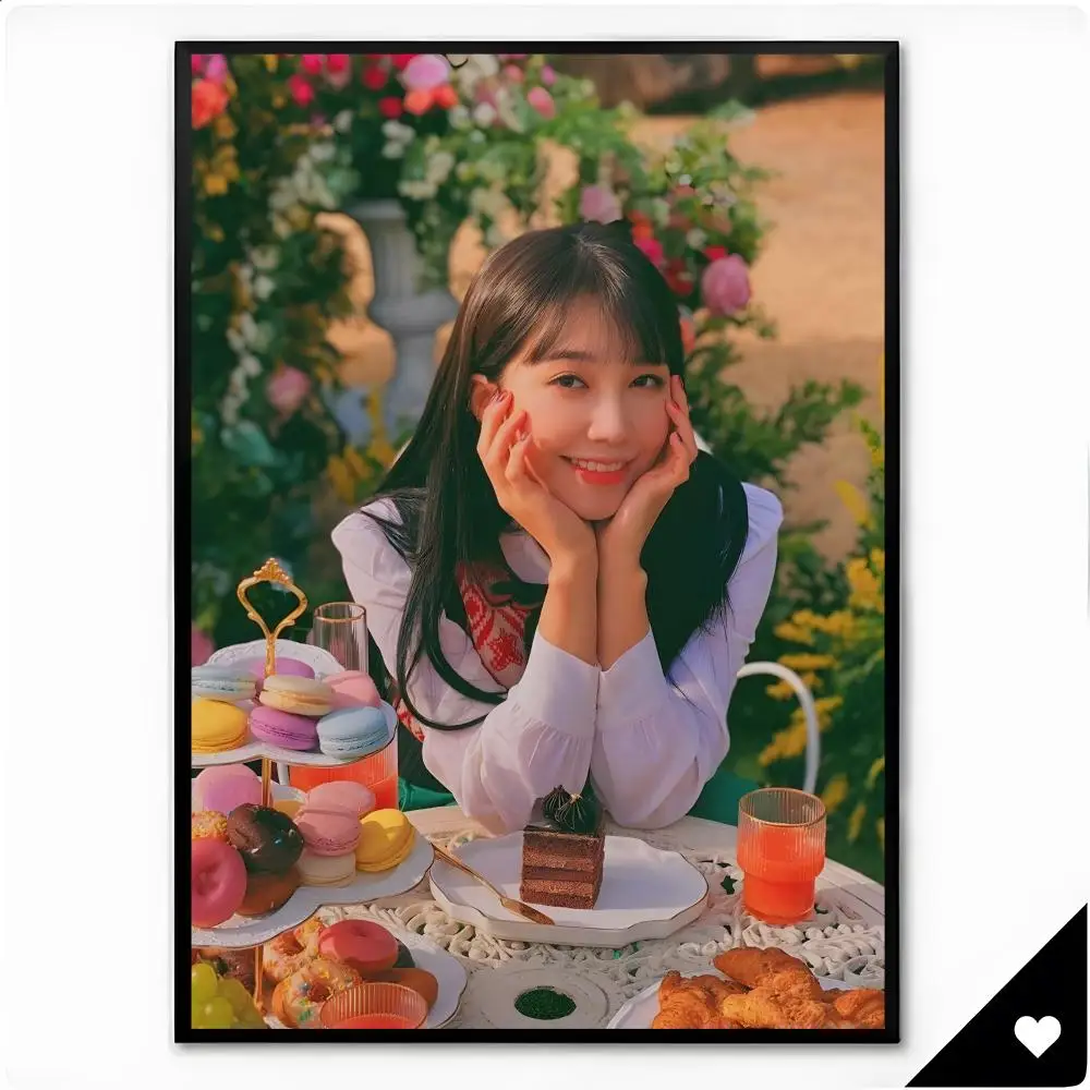 Singer Kpop Balladist J-Jung Eun Ji Poster Framed Wall Art Painting for Living Room Interior Decor and Gift Options