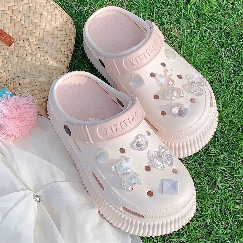 10 قطع قباقيب حديقة الأحذية سحر أنيق لطيف إكسسوارات أحذية الصيف أحذية الشاطئ الديكور للنساء الفتيات #3