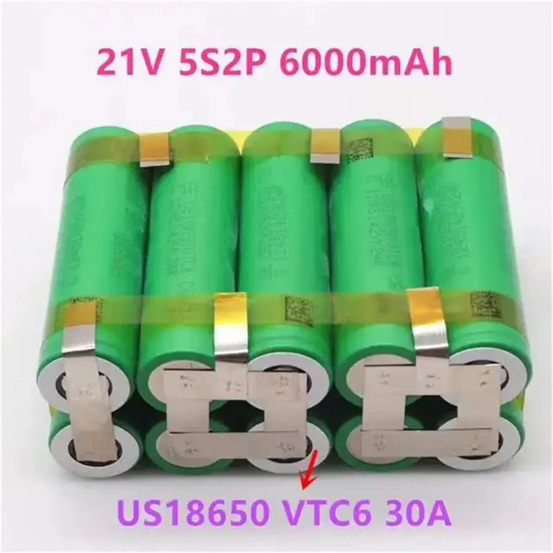 Original battery 18650 VTC6 3S1P-5S2P 3000-6000 mAh high capacity customizable for screwdriver welding batteries