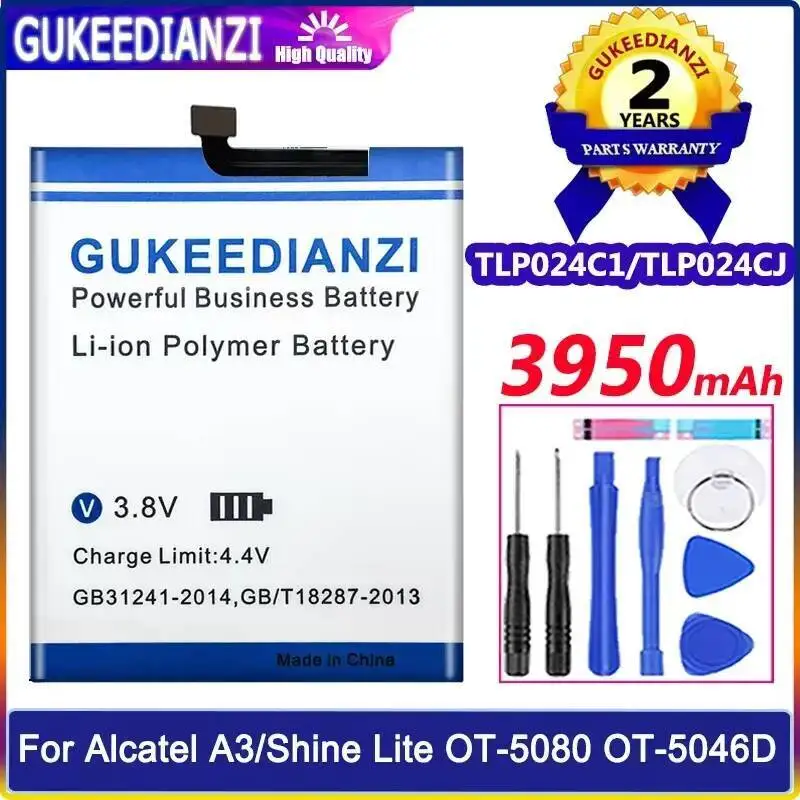 

Mobile Phone Battery 3950Mah For Alcatel A3 OT-5046 Shine Lite OT-5080 5080X OT-5046D OT-5046Y 5046D 5046Y TLP024C1 TLP024CJ