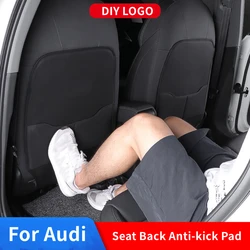Car Seat Back Anti-kick Pad For Audi A3 A4 A6 Q3 Q5 Sportback B8 B9 C7 C8 Seat Back Cover Full Surround Leather Anti Dirty Mat