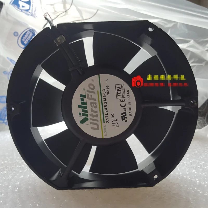 d 1PCS For Nidec X17L24BGM5-03 | DC24V 2.2A Axial Cooling Fan 172×150×51mm 17CM