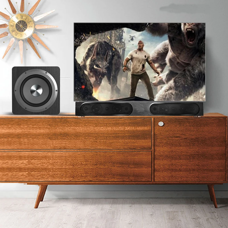 Imagem -03 - Ibass-subwoofer de Madeira Alto-falante Home Theater Echo Wall Bluetooth Multimídia Computador tv Sala de Estar 100w 65